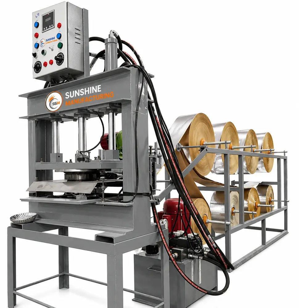 Sunshine Manufacturing fully automatic paper plate machine